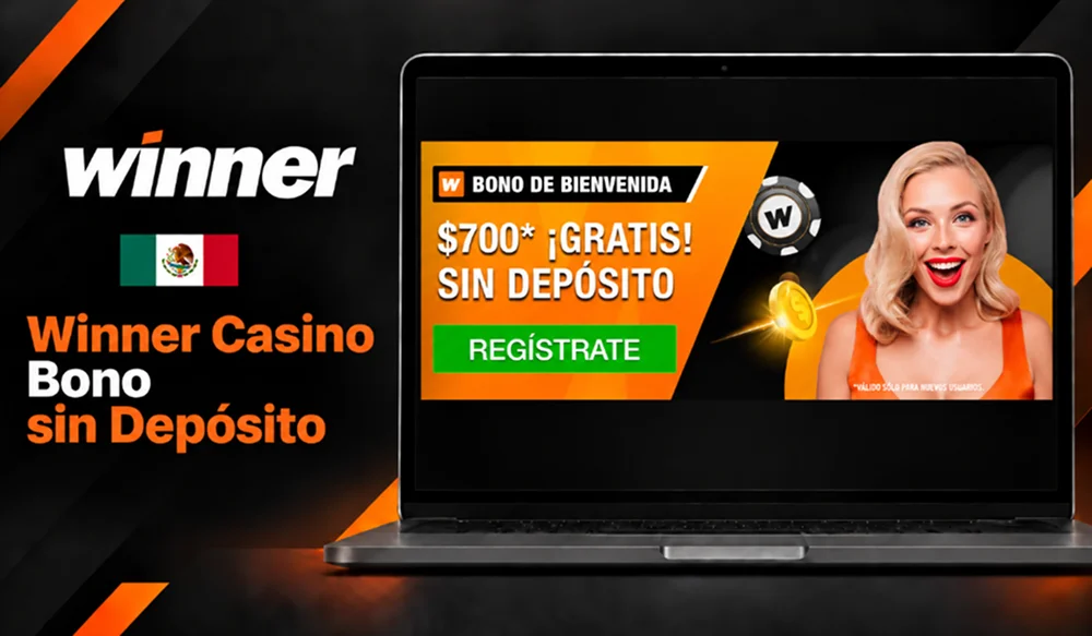 Bono sin depósito de Winner Casino por 700 MXN para nuevos usuarios