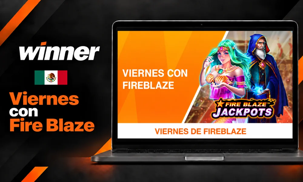 Promoción de Winner Casino para jugar Fire Blaze Jackpots los viernes