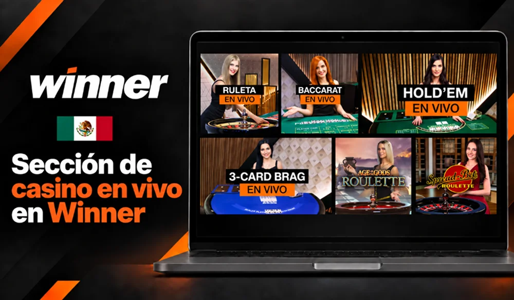 Mesas de ruleta, baccarat y póker de Winner Casino en línea