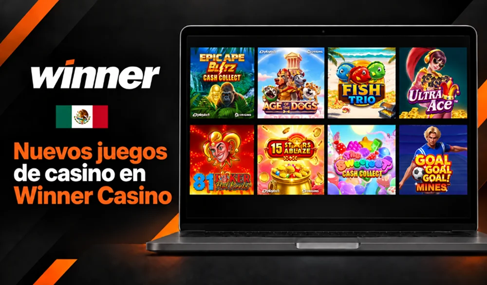 Nuevos juegos y tragamonedas añadidos al catálogo de Winner Casino MX