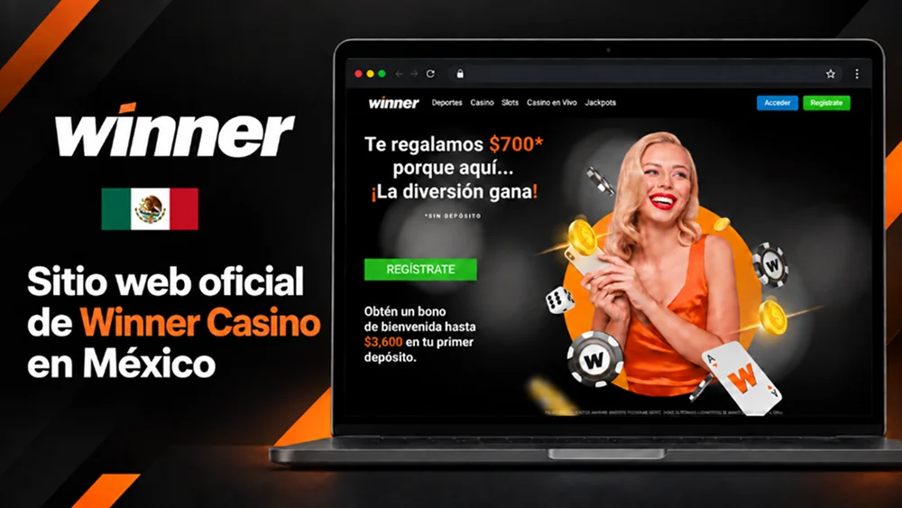 Página oficial de Winner Casino en México con registro y bono de bienvenida