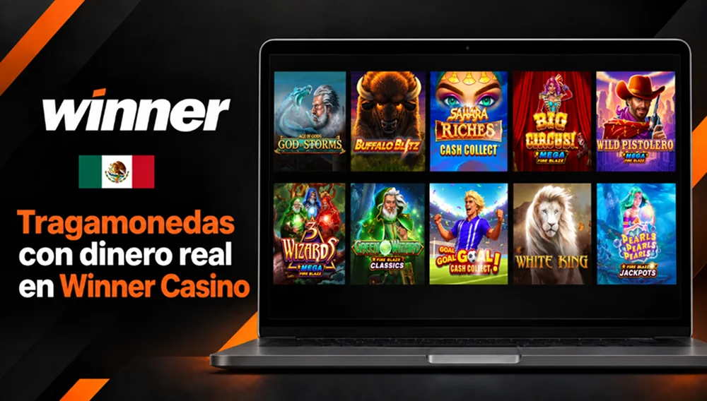 Tragamonedas con dinero real disponibles en Winner Casino México
